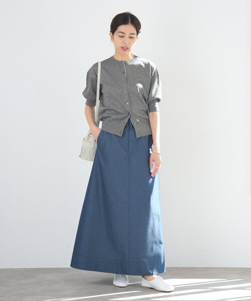 IENA（イエナ） カーディガン 半袖 「追加2」LEVITAクルーカーディガン