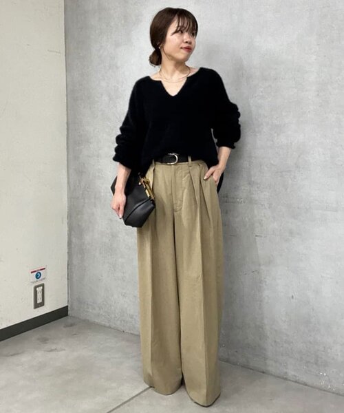 GALLARDAGALANTE ニット セーター ファーウールキーネックニット