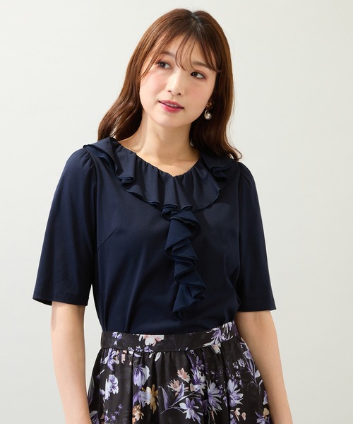 Rose Tiara tシャツ 「接触冷感/綿100%/手洗いOK」フリル