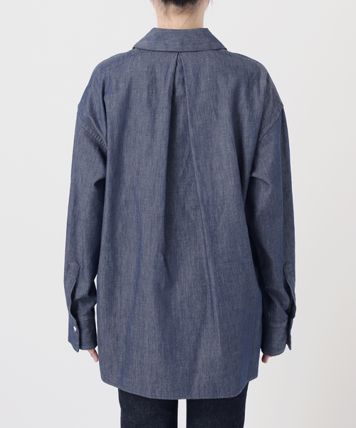 ブラウス シャツ 5.5OZ DENIMスキッパーシャツ レディース