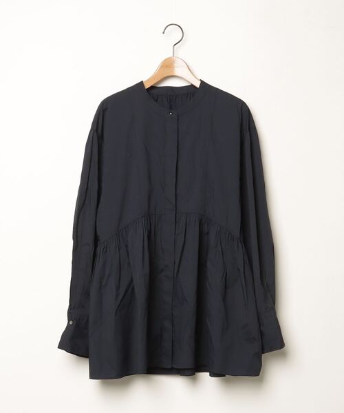 「green label relaxing」 長袖ブラウス - ネイビー レディース