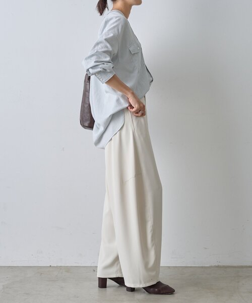 ビアズリー　パンツ ビアズリー BEARDSLEY ストレッチジョーゼットパンツ （black