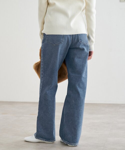 【IENA】イエナ　24AW デニムベイカーパンツ　美品　ブルー　34 IENA｜イエナのデニムパンツ・ジーンズ（レディース）の公式通販
