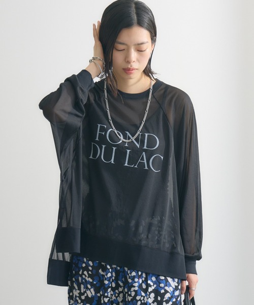 tシャツ cloche ゆったりドルマンシアープルオーバー レディース