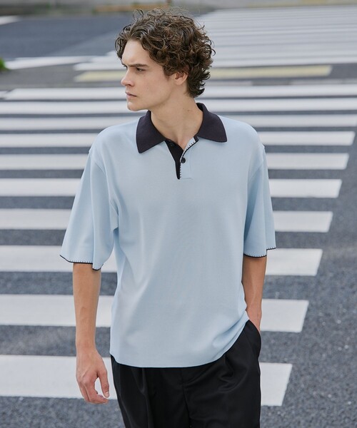 UNITED TOKYO ポロシャツ UNITED TOKYO シャツ COLD DRY PLEATS オープンカラーシャツ