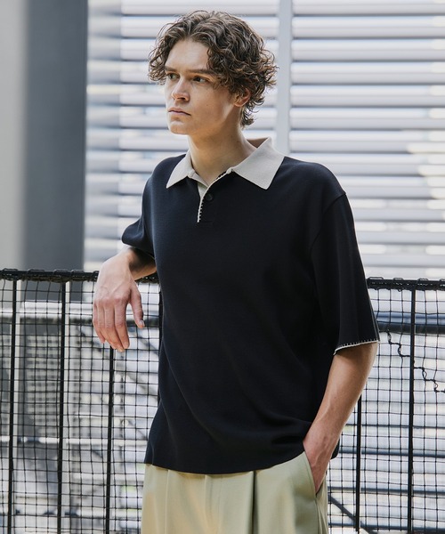 UNITED TOKYO ポロシャツ UNITED TOKYO シャツ COLD DRY PLEATS オープンカラーシャツ
