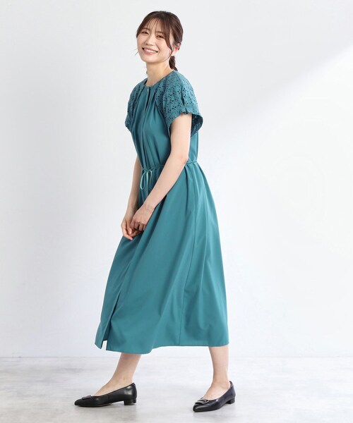 Reflect（リフレクト） ワンピース カットワークレーススリーブ