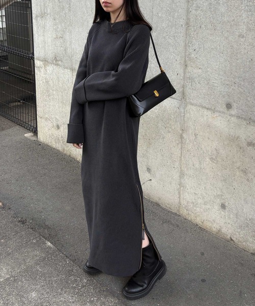 GeeRA（ジーラ） ワンピース 「S-LLサイズ」裾ゴールドジップ使い