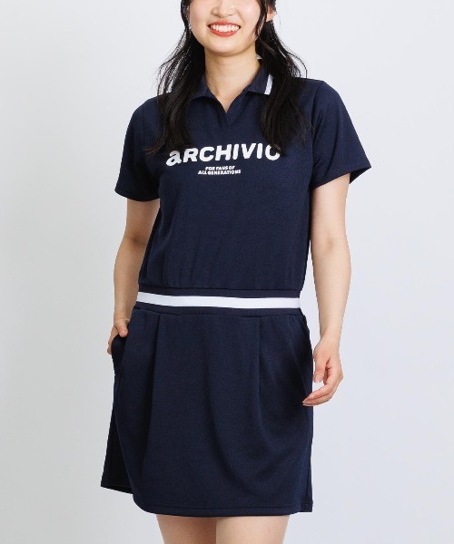 アルチビオ　archivio　リブ切替UVスムースワンピース　レディス archivio（アルチビオ） ワンピース 「LADIES」リブ切替UVスムース