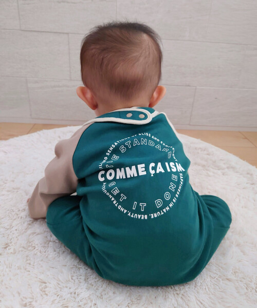 ツーウェイオール 白（ベビー用ロンパース、カバーオール）｜ベビー服