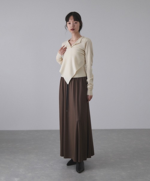 ADAM ET ROPE'（アダムエロペ） カーディガン 梳毛クルーネック