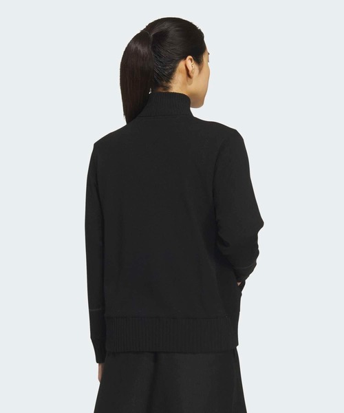 adidas（アディダス） ニット セーター 防風性 裏地 フルジップ ニット