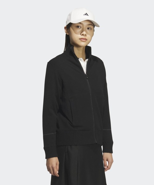 新品　今季37,400円　XLサイズ　アディダスゴルフ　ニット　セットアップ adidas（アディダス） ニット セーター 防風性 裏地 フルジップ ニット