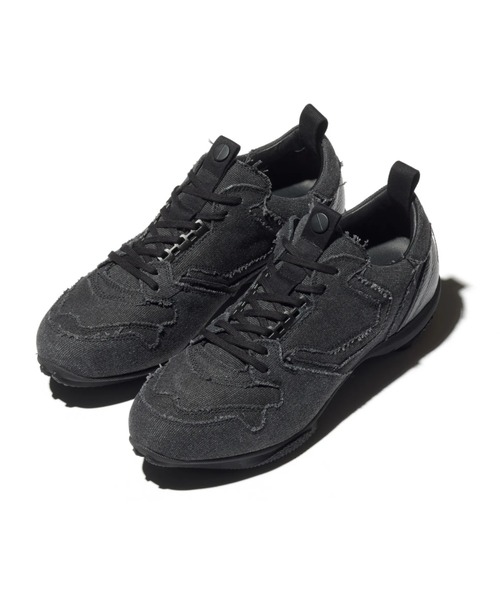 靴 kiko 24cm KIKO KOSTADINOV-SONIA SLIP ON BROGUE/ONYX BLACK&PITCH BLACK - VISITFOR