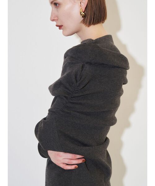 ELENDEEK（エレンディーク） ニット セーター アシンメトリードレープ