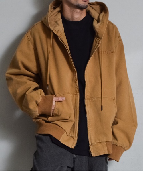 DOUBLE STEAL（ダブルスティール） パーカー オーバーサイズダック