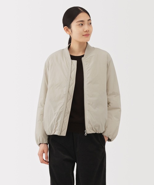 無印良品（MUJI） ブルゾン アウター 婦人 ふんわり中わた ブルゾン