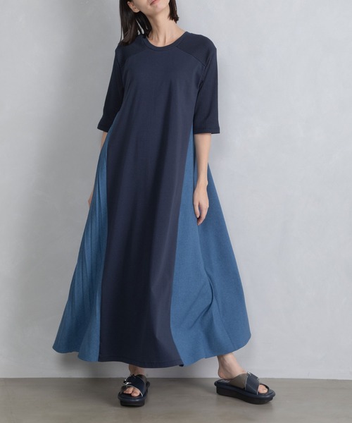「MARECHAL TERRE」 半袖ワンピース MEDIUM モカ レディース_画像2