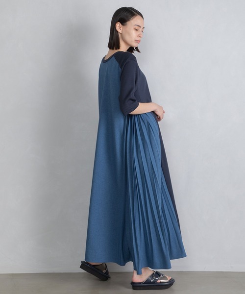 「MARECHAL TERRE」 半袖ワンピース MEDIUM モカ レディース_画像3