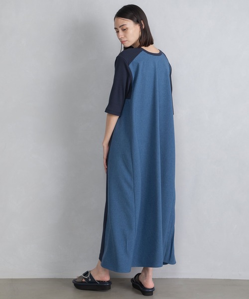 「MARECHAL TERRE」 半袖ワンピース MEDIUM モカ レディース_画像4