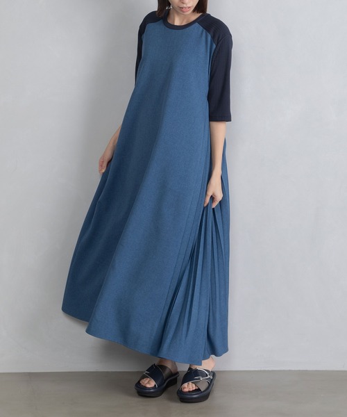 「MARECHAL TERRE」 半袖ワンピース MEDIUM モカ レディース_画像6