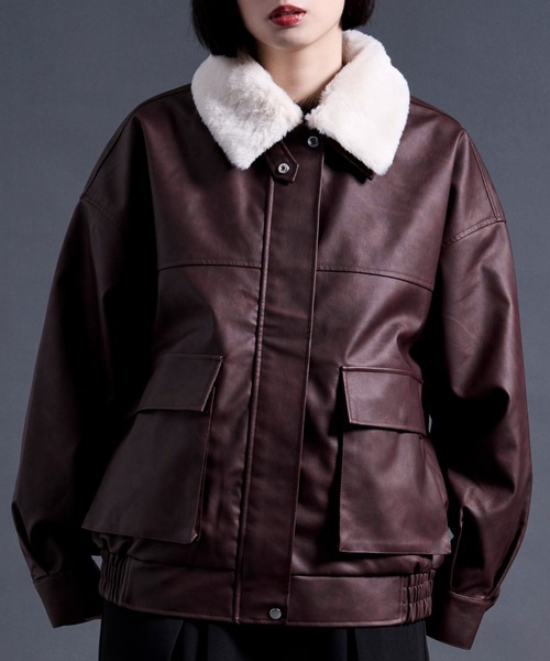 Ellno Loset（エルノロゼット） ブルゾン アウター 厚手 2way