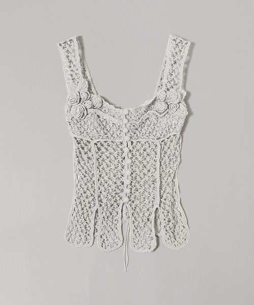 FETICO（フェティコ） タンクトップ ノースリーブ FETICO HAND-KNITTED