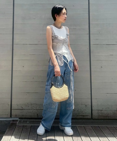 FETICO（フェティコ） タンクトップ ノースリーブ FETICO HAND-KNITTED