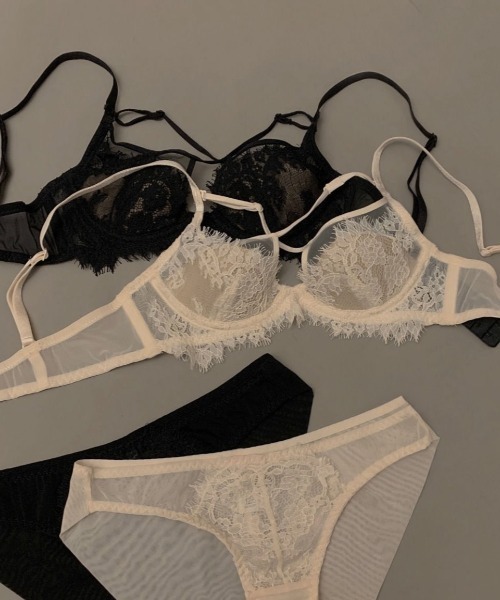 ブラジャーシーツ2セット ブラジャー ショーツセット シースルーブラトップ＆ショーツ2点セット