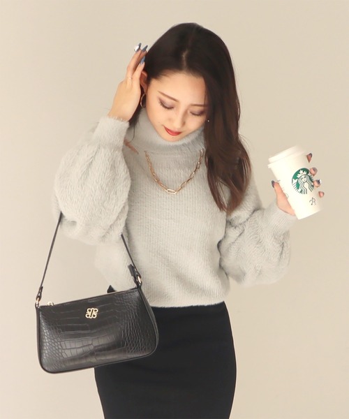 「ROYAL PARTY」 タートルネックニット FREE ブルー レディース_画像4