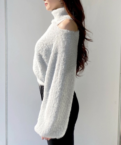 「ROYAL PARTY」 タートルネックニット FREE ブルー レディース_画像6