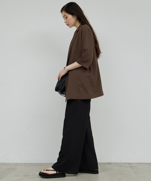 【未使用美品】ガリャルダガランテ ソフトレザー ジャケットとカーディガン GALLARDAGALANTE（ガリャルダガランテ） ノーカラージャケット FREE