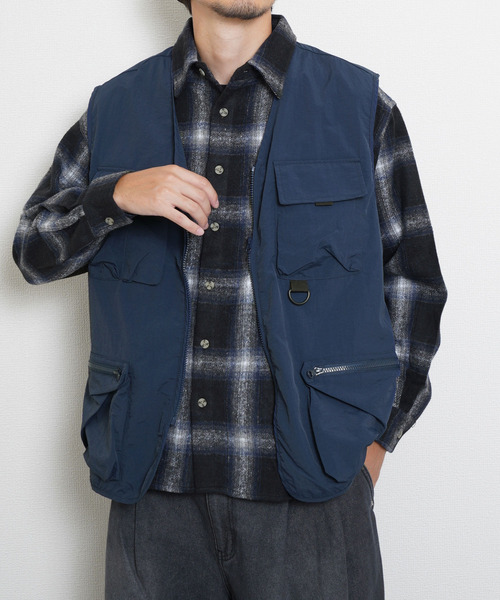 AAPE フィッシングベスト ZIP FIVE（ジップ ファイブ） ベスト ジレ ナイロンフィッシングベスト