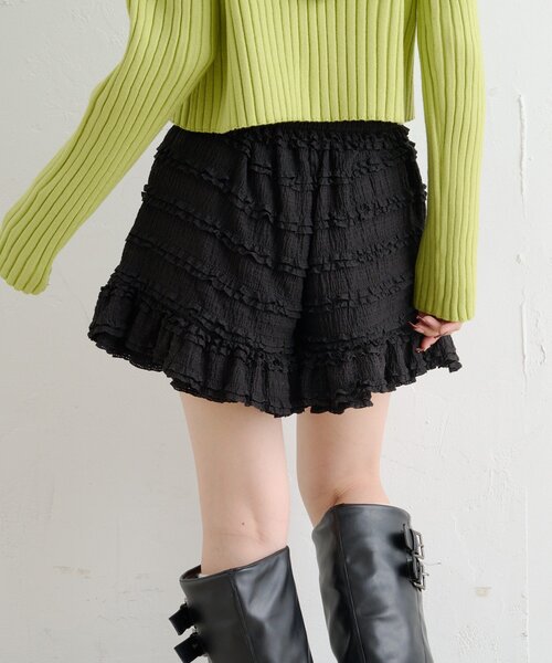 w closet（ダブルクローゼット） パンツ フリルショートパンツ