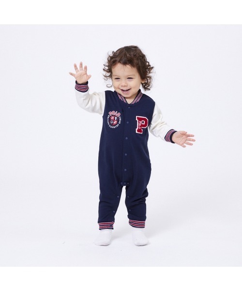 POLO BCS（ポロ・ビーシーエス） ベビー服 ロンパース スタジャン風