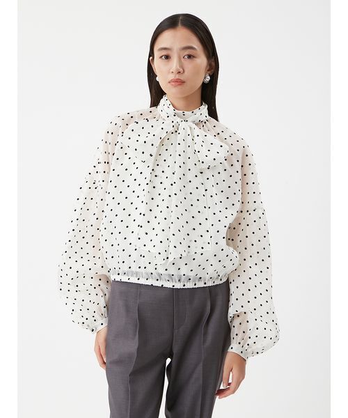 MilaOwen ボウタイシアーブラウス Mila Owen（ミラオーウェン） ブラウス シャツ ボウタイシアーブラウス