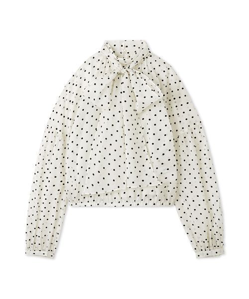 Mila Owen（ミラオーウェン） ブラウス シャツ ボウタイシアーブラウス