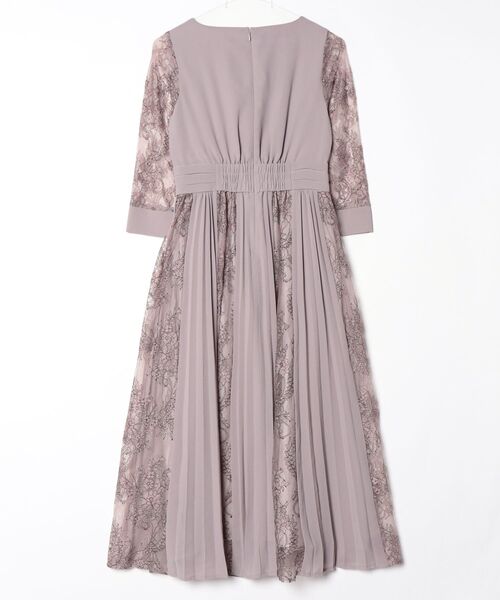 niana（ニアナ） 7分袖ワンピース S グレイッシュベージュ レディース