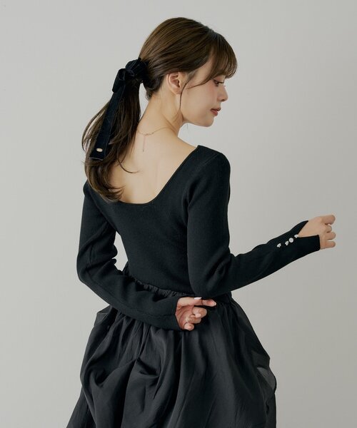 Chico（チコ） ワンピース 「WEB限定/SALON by Chico」タックチュール