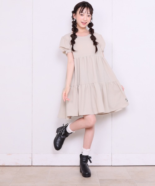 「PINKHUNT」 「KIDS」半袖ワンピース 140cm ベビーピンク キッズ_画像5