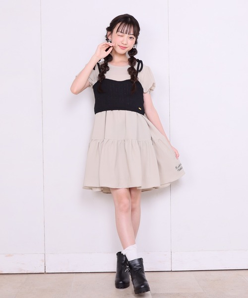 「PINKHUNT」 「KIDS」半袖ワンピース 140cm ベビーピンク キッズ_画像9