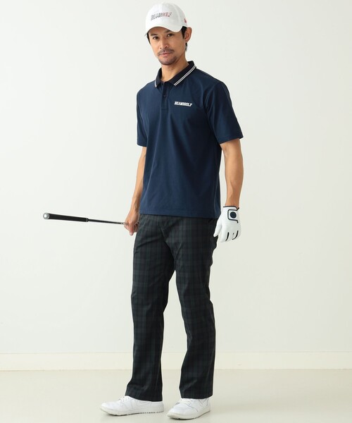 BEAMS GOLF（ビームス ゴルフ） 半袖ポロシャツ L ネイビー メンズ