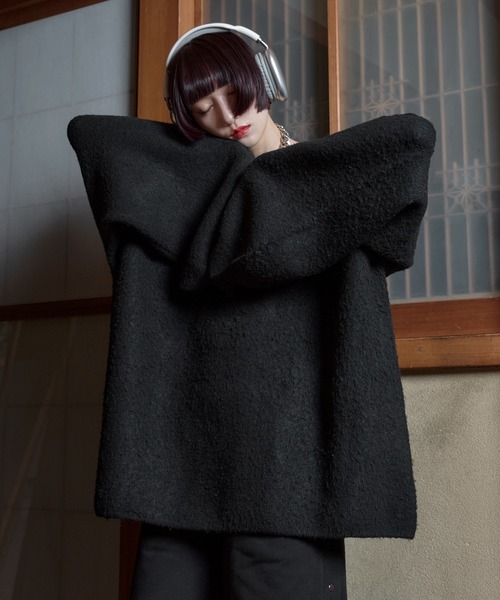 狐独 セーター ニット ファイヤーフックボリュームニット メンズ