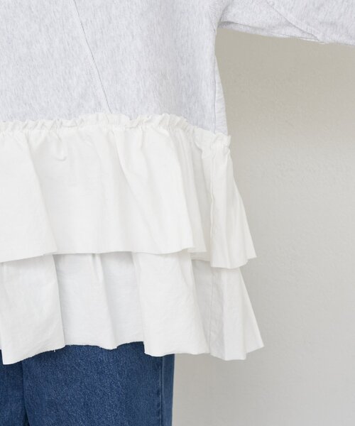 etsinta（エシンタ） tシャツ 「etsinta/エシンタ」リメイク裾フリル