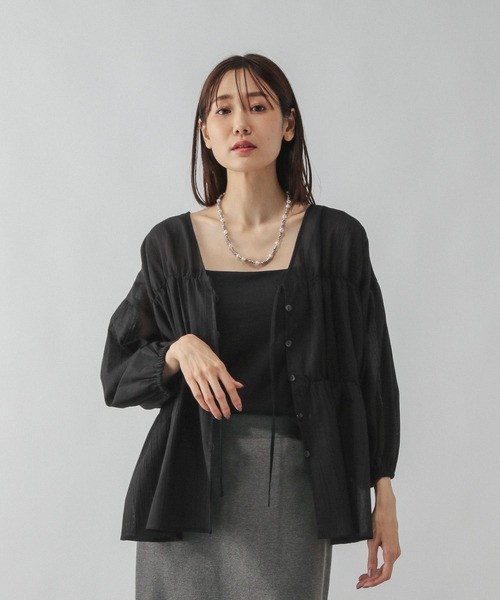 [GLOBAL WORK] длинный рукав блуза MEDIUM розовый серия прочее женский 