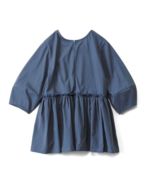 「Live in comfort」 7分袖カットソー 4L チャコールグレー レディース_画像7