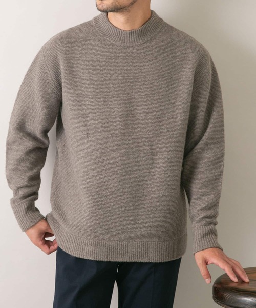 「URBAN RESEARCH ROSSO MEN」 長袖ニット MEDIUM ライトブラウン メンズ_画像5