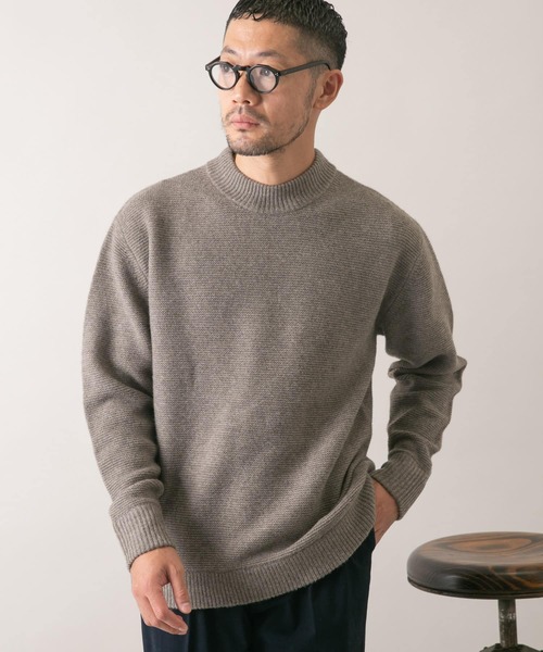 「URBAN RESEARCH ROSSO MEN」 長袖ニット MEDIUM ライトブラウン メンズ_画像7