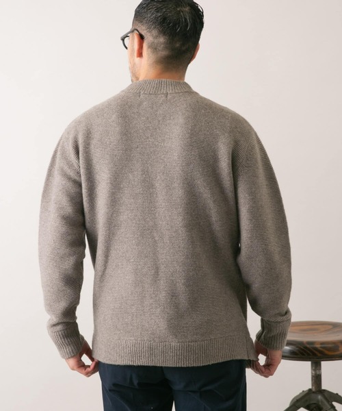 「URBAN RESEARCH ROSSO MEN」 長袖ニット MEDIUM ライトブラウン メンズ_画像9