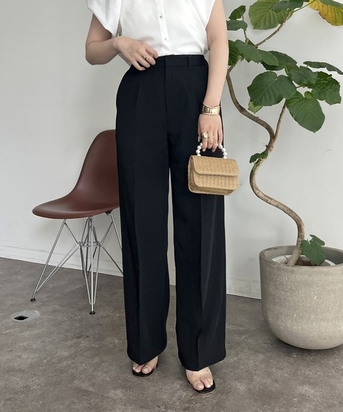 「prose verse」 スラックス - チャコールグレー レディース_画像2